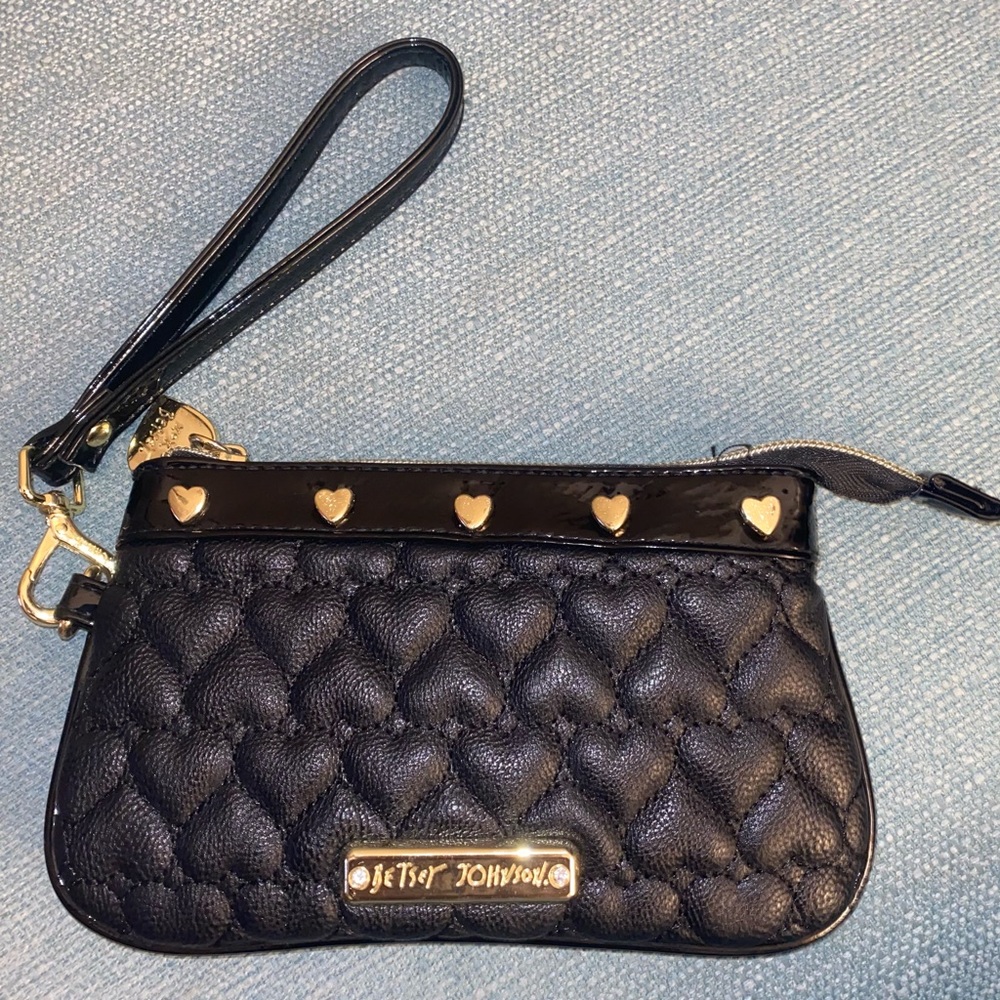 Betsey Johnson Black Clutch